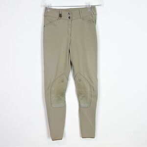 PIKEUR KHAKI TAN EQUESTRIAN RIDING PANTS BREECHES WOMENS SZ 26L